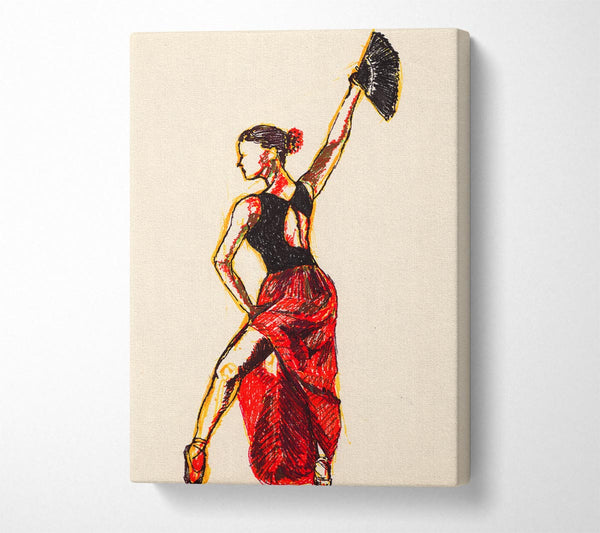  A Canvas Print of Flamenco 16 Canvas Print