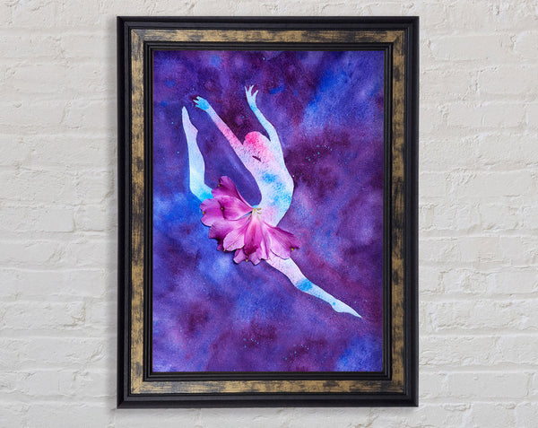 Purple Ballerina 3 Framed Print