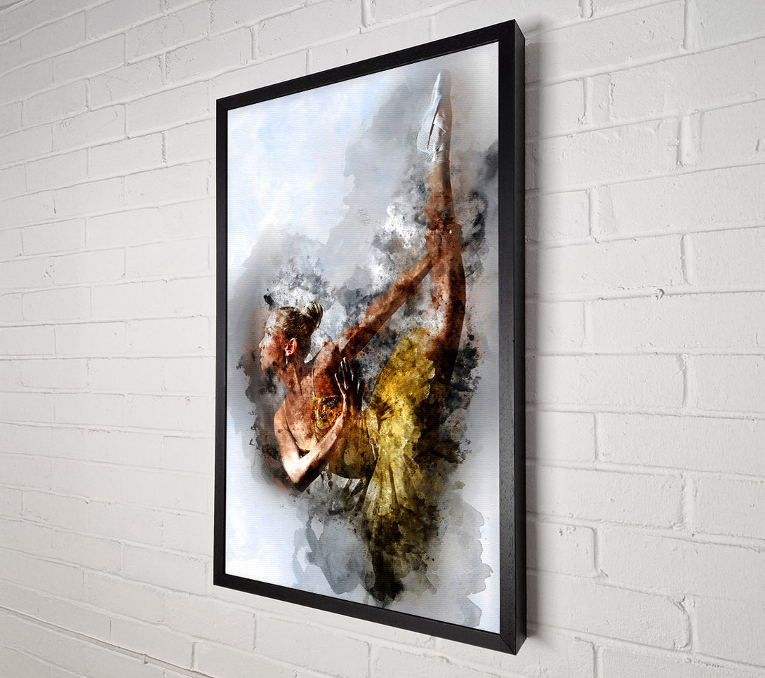  A Canvas Print of Golden Ballerina 2 Canvas Art