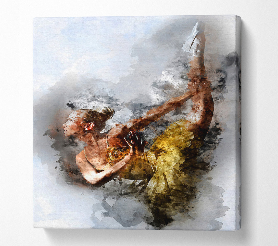  A Canvas Print of Golden Ballerina 2 Canvas Art