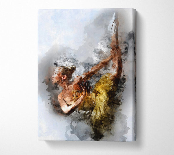  A Canvas Print of Golden Ballerina 2 Canvas Art