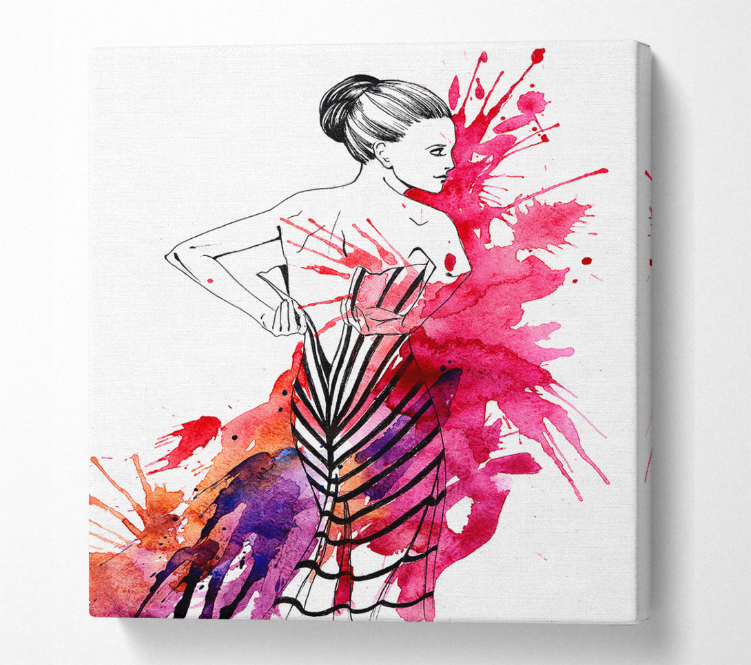  A Canvas Print of Getting Ready For The Party Canvas Print
