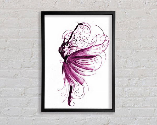 Purple Ballerina 2 Framed Print