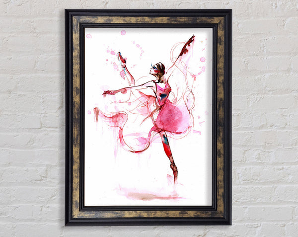 Pink Ballerina 1 Framed Print