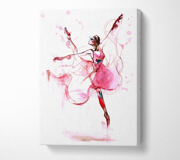  A Canvas Print of Pink Ballerina 1 Canvas Print
