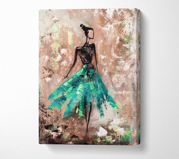  A Canvas Print of Dancing Dress 2 Canvas Print