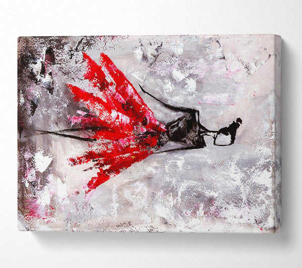  A Canvas Print of Dancing Dress 1 Canvas Wall Art