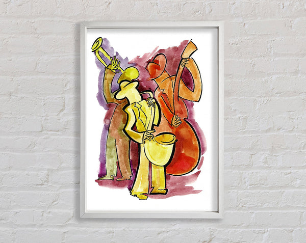 Feeling The Music 1 Framed Print