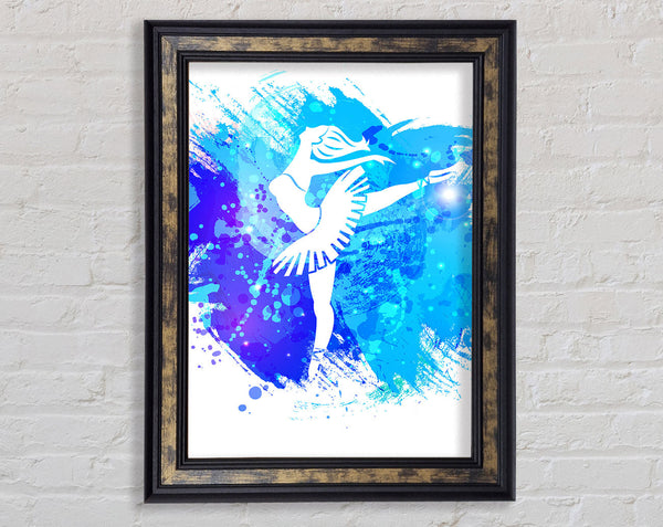 Blue Ballerina 9 Framed Print