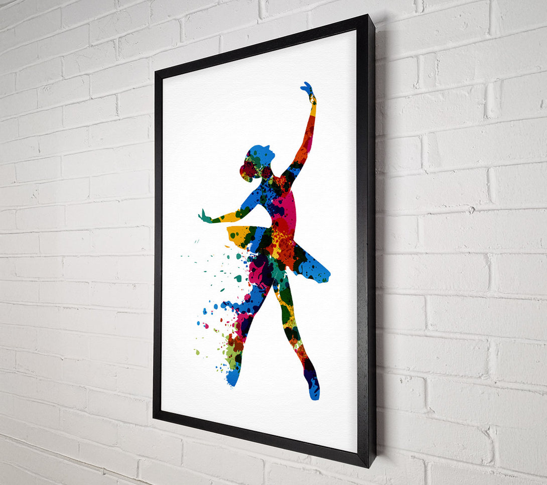  A Canvas Print of Rainbow Ballerina 1 Canvas Print