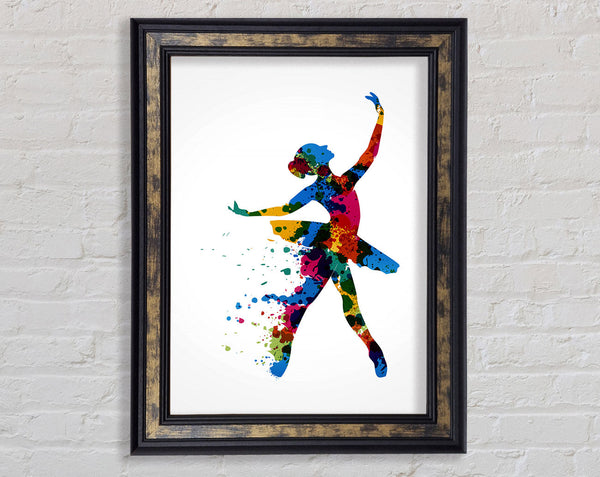 Rainbow Ballerina 1 Framed Print