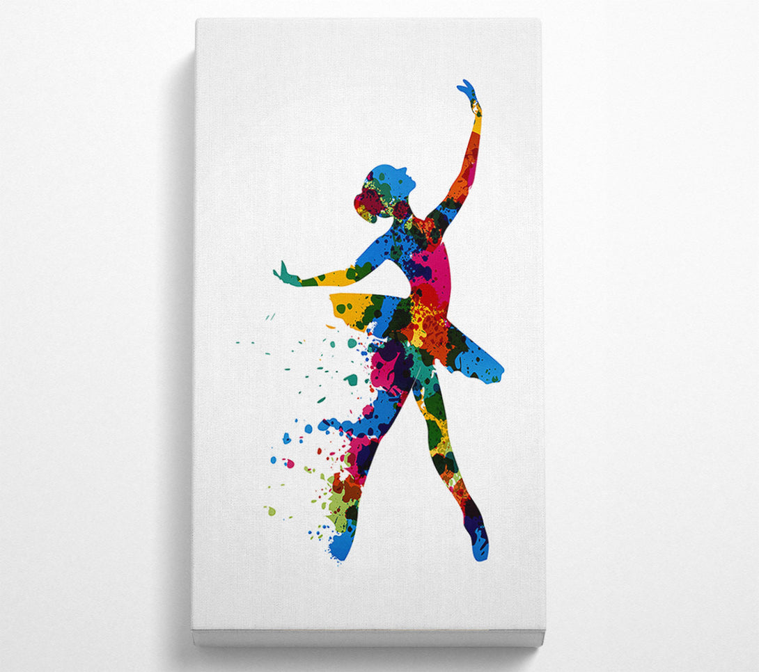  A Canvas Print of Rainbow Ballerina 1 Canvas Print