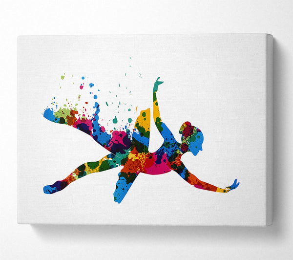  A Canvas Print of Rainbow Ballerina 1 Canvas Print