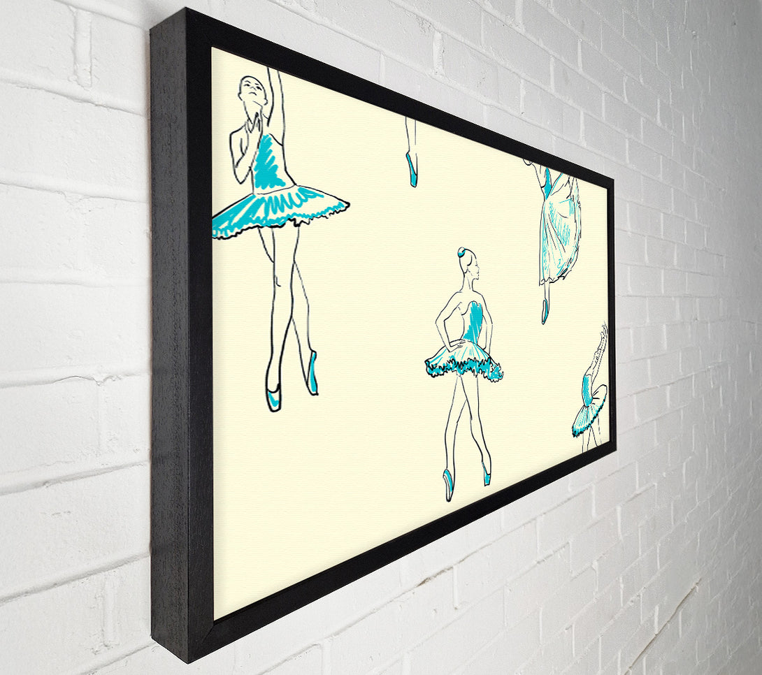  A Canvas Print of Blue Ballerina 7 Canvas Wall Art