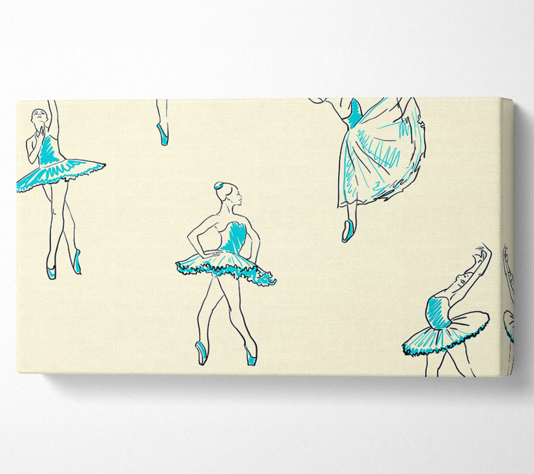  A Canvas Print of Blue Ballerina 7 Canvas Wall Art