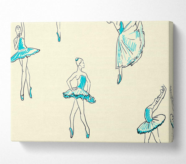  A Canvas Print of Blue Ballerina 7 Canvas Wall Art