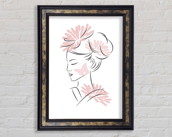 Japanese GeishaE Framed Print