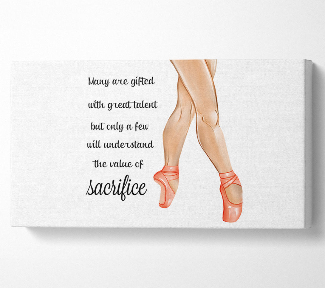  A Canvas Print of Ballerina Shoes 6 Canvas Wall Art