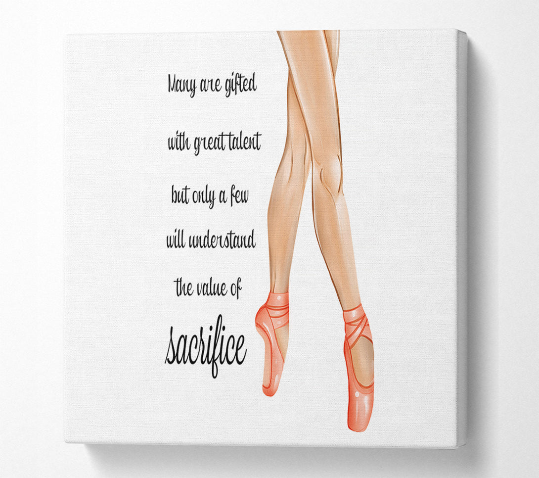  A Canvas Print of Ballerina Shoes 6 Canvas Wall Art
