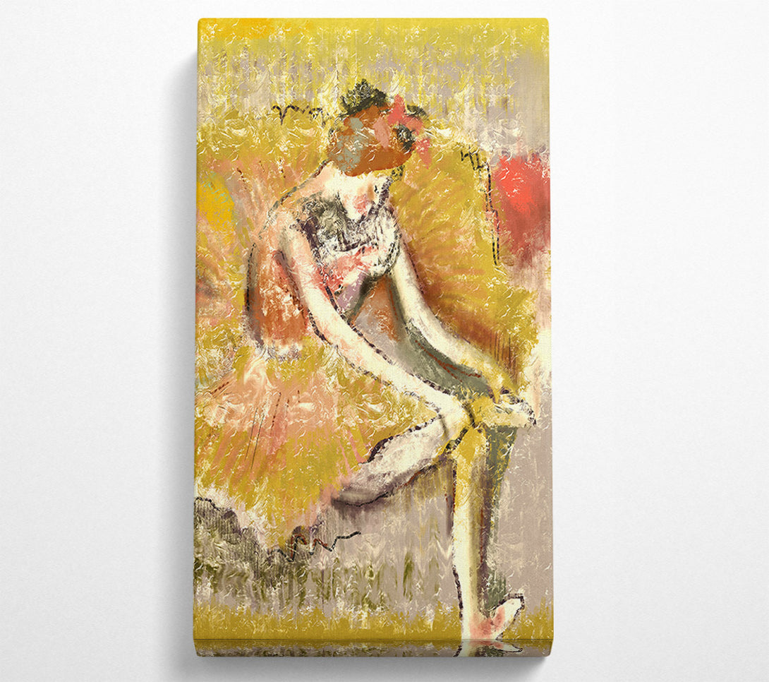  A Canvas Print of Golden Ballerina 1 Canvas Print