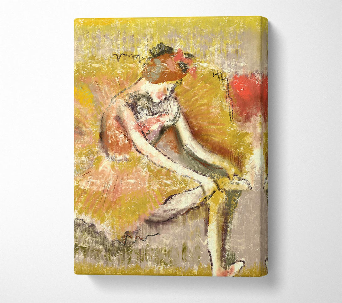 A Canvas Print of Golden Ballerina 1 Canvas Print