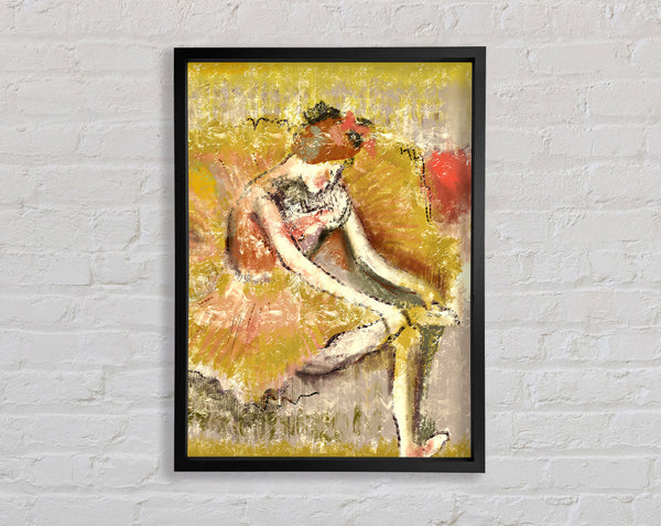 Golden Ballerina 1 Framed Print