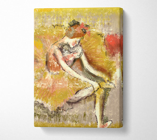  A Canvas Print of Golden Ballerina 1 Canvas Print