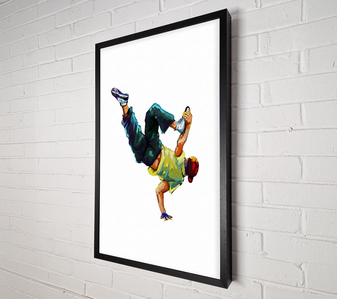  A Canvas Print of Break Dancing 1 Canvas Print