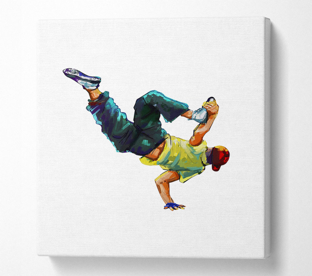  A Canvas Print of Break Dancing 1 Canvas Print