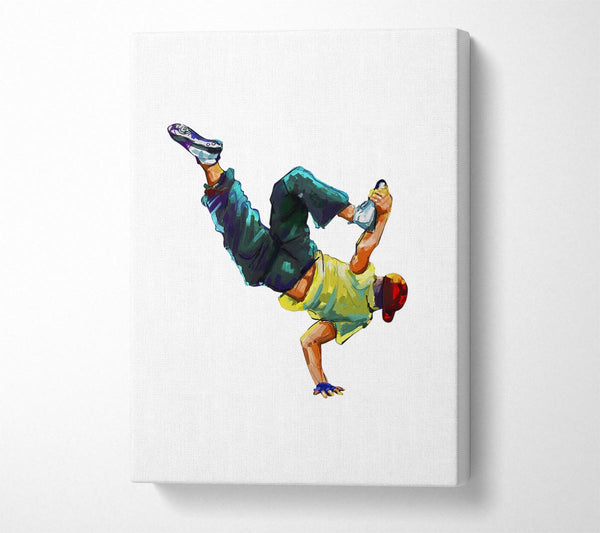  A Canvas Print of Break Dancing 1 Canvas Print