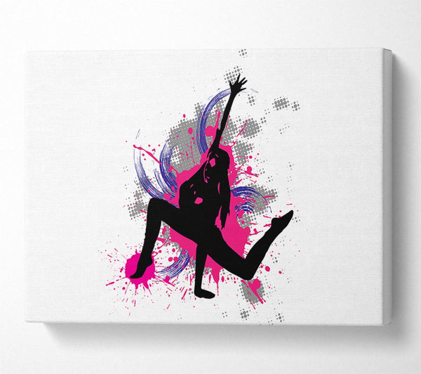  A Canvas Print of Break Dancing 2 Canvas Print