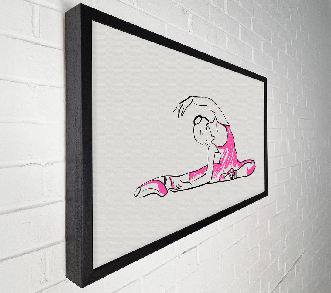  A Canvas Print of Grey Pink Ballerina 2 Canvas Wall Art