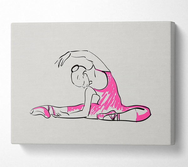  A Canvas Print of Grey Pink Ballerina 2 Canvas Wall Art