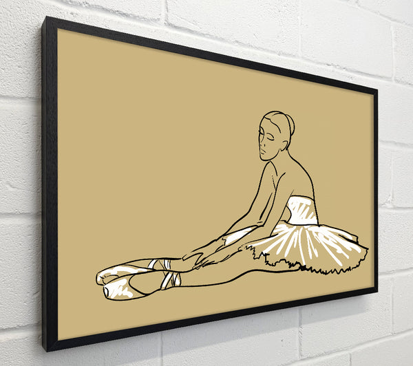 Beige White Ballerina 4