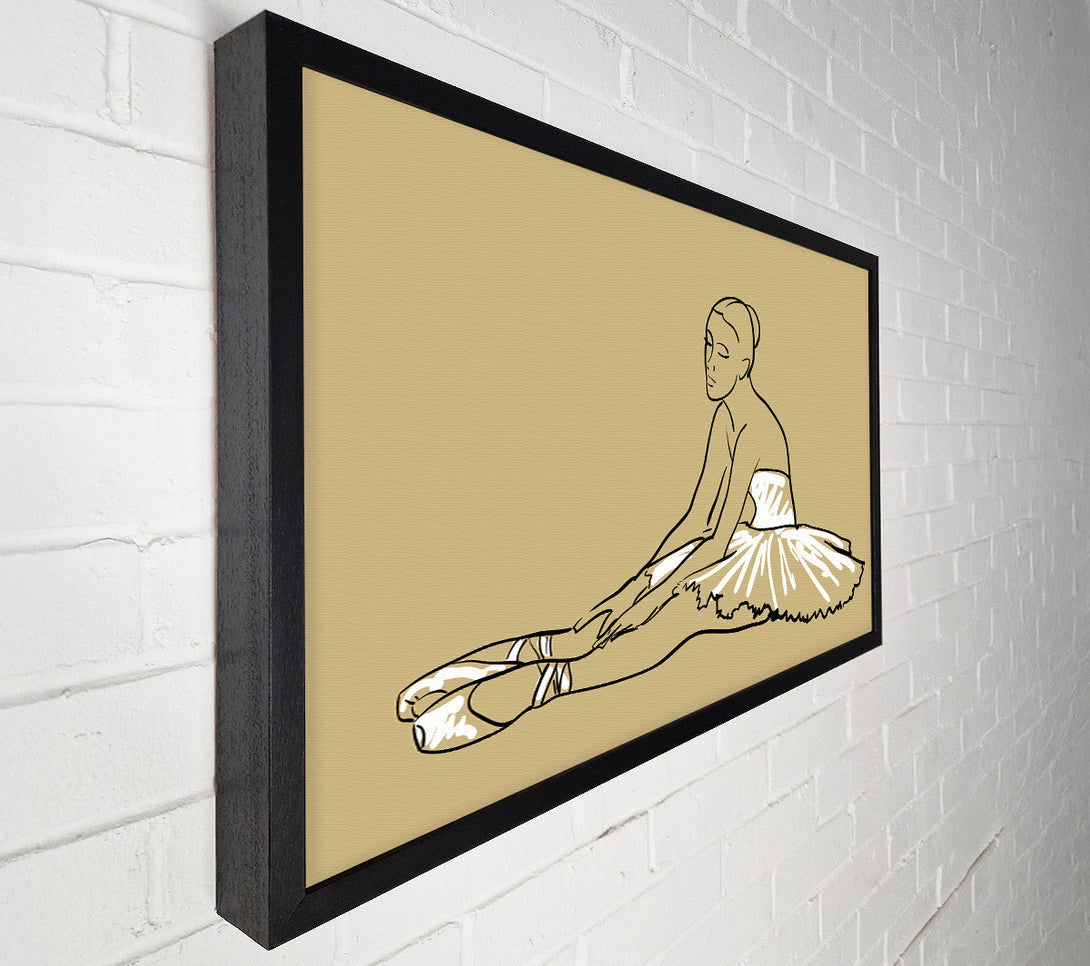 A Canvas Print of Beige White Ballerina 4 Canvas Art