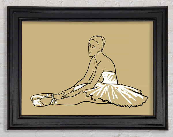 Beigeweiße Ballerinas 4
