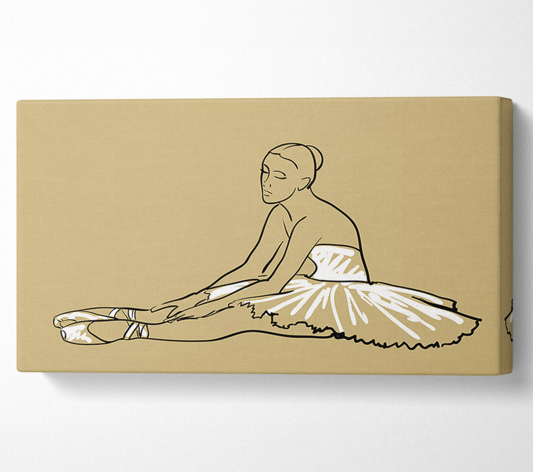  A Canvas Print of Beige White Ballerina 4 Canvas Art