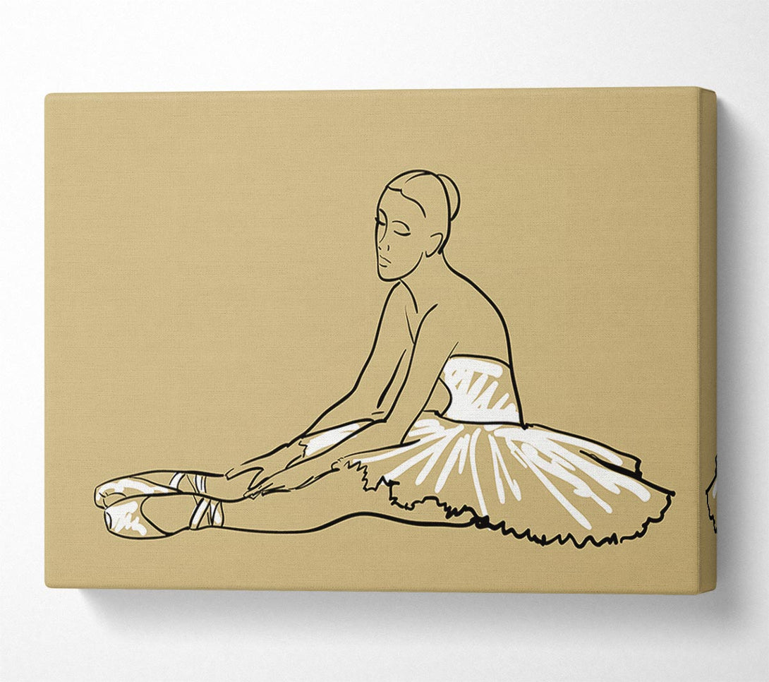  A Canvas Print of Beige White Ballerina 4 Canvas Art