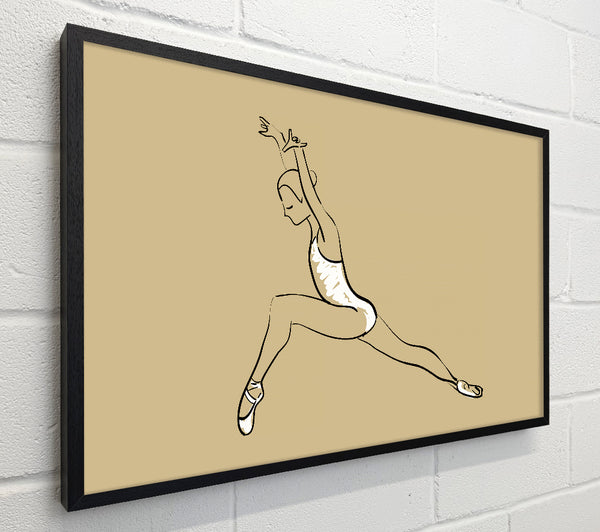 Beige White Ballerina 5