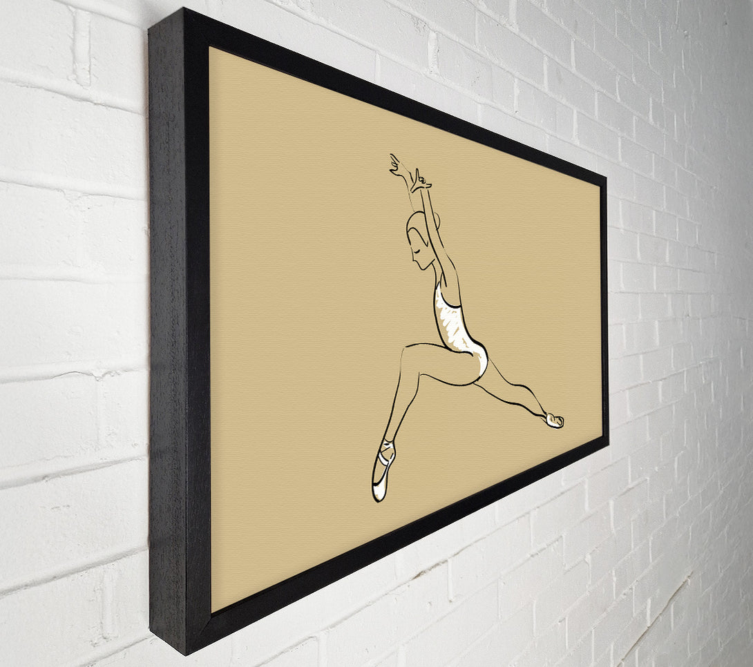  A Canvas Print of Beige White Ballerina 5 Canvas Print