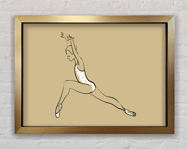Beigeweiße Ballerinas 5