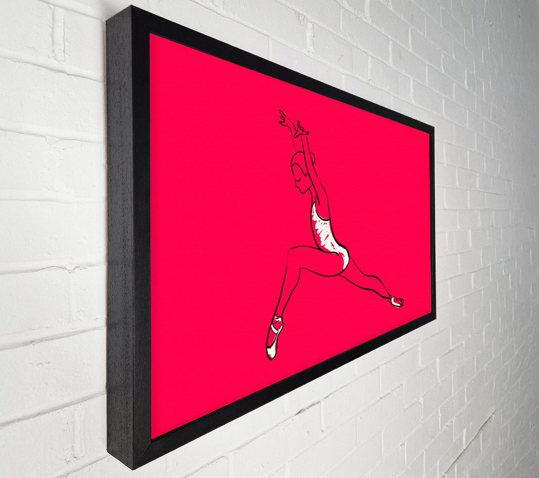  A Canvas Print of Pink White Ballerina 6 Canvas Art