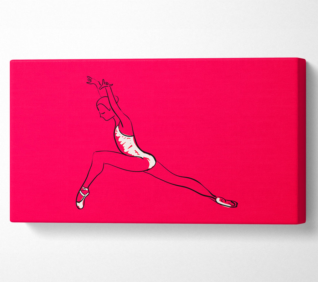  A Canvas Print of Pink White Ballerina 6 Canvas Art