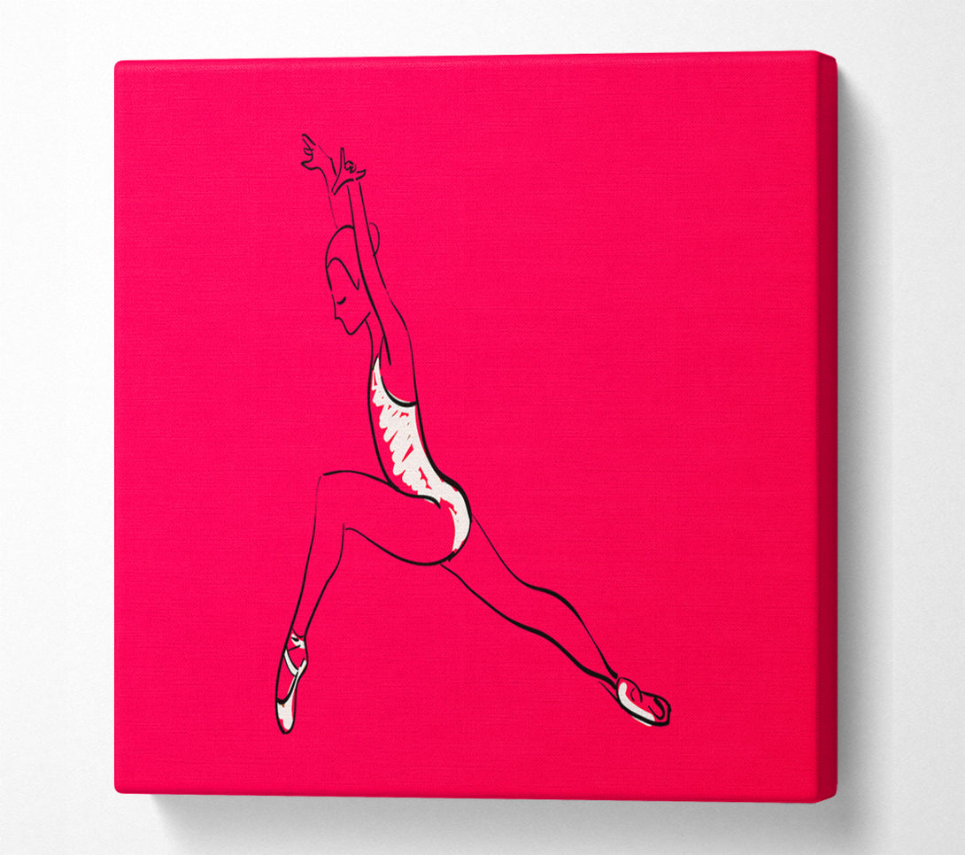  A Canvas Print of Pink White Ballerina 6 Canvas Art