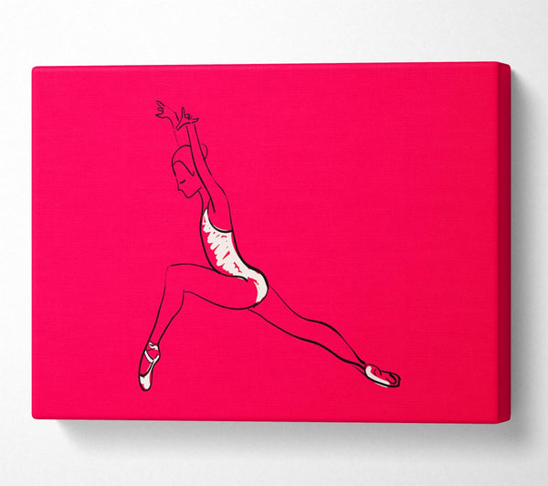  A Canvas Print of Pink White Ballerina 6 Canvas Art