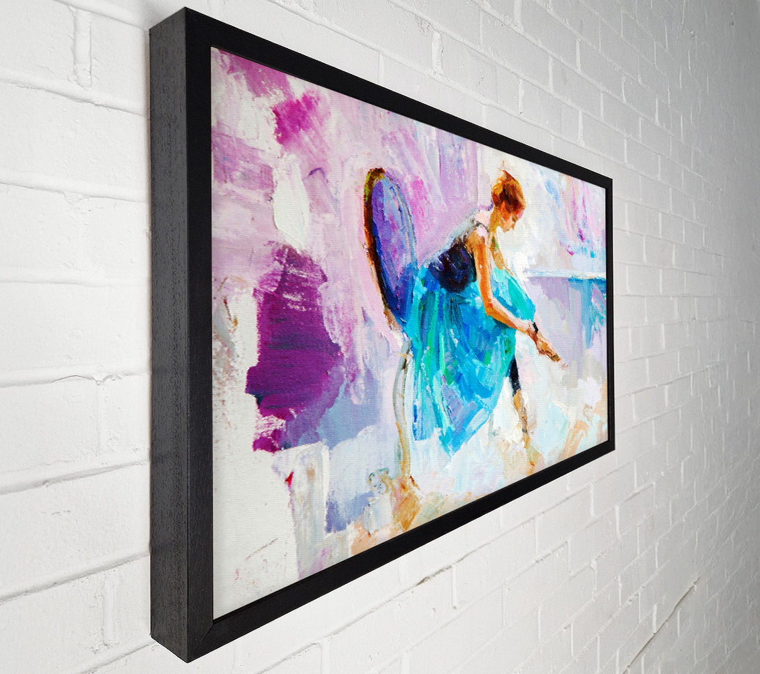  A Canvas Print of Blue Pink Ballerina 4 Canvas Wall Art