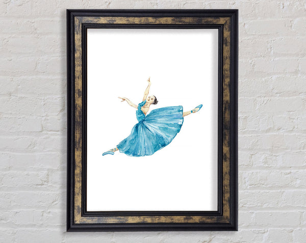 Blue Ballerina 6 Framed Print