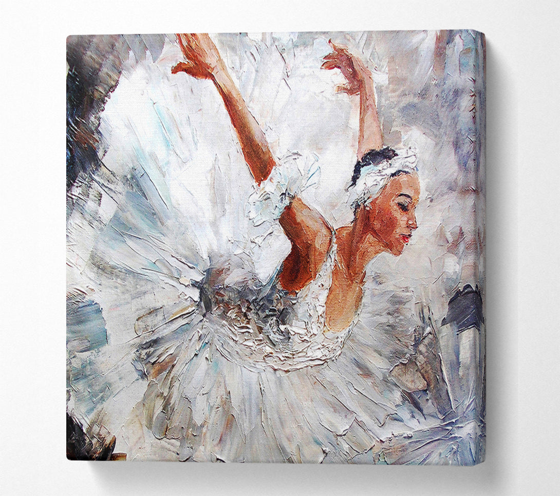  A Canvas Print of White Ballerina 2 Canvas Wall Art