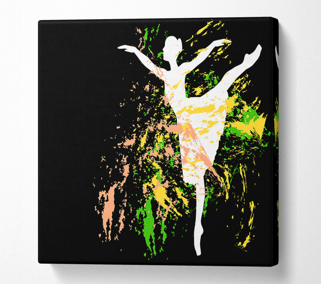  A Canvas Print of Rainbow Ballerina 3 Canvas Wall Art