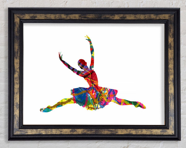 Rainbow Ballerina 2 Framed Print